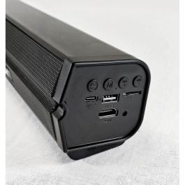 Inovalley BS11 Barra de sonido con luz LED, 60W de potencia, Bluetooth V5.0, HDMI, USB 2.0, micro SD, FM, batería 2400mAh integrada Inovalley BS11 Barra de sonido con luz LED, 60W de potencia, Bluetooth V5.0, HDMI, USB 2.0, micro SD, FM, batería 2400mAh integrada