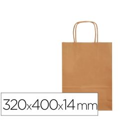 Bolsa Papel Q-Connect Celulosa Natural Liso L Con Asa Retorcida 320x400x14 mm 25 unidades Precio: 9.5000004. SKU: B1KFHG8TVF