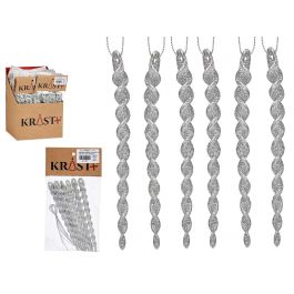 Adorno Árbol Navidad Estalactita Plateado Krist+ 10.5x21x1 cm (48 Unidades) Precio: 61.8899996. SKU: B176YJ4LKJ
