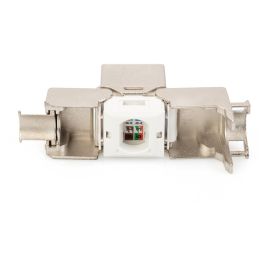 Digitus Módulo Keystone CAT6a RJ45 Apantallado sin Herramientas, Plata, Pack de 24 Unidades para Cable AWG 22-26