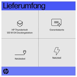 HP Docking Station Thunderbolt G4 120W Negro Thunderbolt 4 Puertos USB-C HDMI DisplayPort