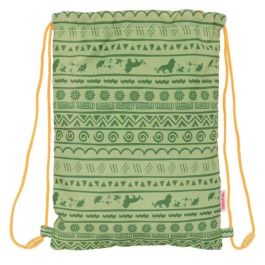 Bolsa Mochila con Cuerdas Mufasa Verde Beige 26 x 34 x 1 cm