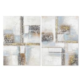 DKD Home Decor Cuadro Decorativo Loft Abstracto Azul Gris Blanco Lienzo y MDF 80x60 cm, Profundidad 3 cm (Pack de 2 Unidades) Precio: 30.19434. SKU: B1EFNYZQGW
