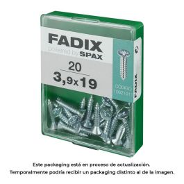Fadix 10921911 Tornillo Rosca Chapa Cabeza Plana Cincado 3,9x19mm Caja 20 Unidades Precio: 2.50000036. SKU: S7913626