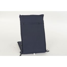 DKD Home Decor Cojín para Silla Boho de Exterior, Poliéster Azul Marino y Negro, 4 x 115 x 42 cm
