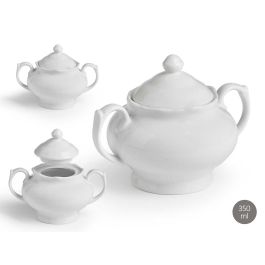 Azucarero Blanco Vessia 350 ml - Porcelana, 11x11x14.5 cm (24 Unidades) Precio: 52.69000055. SKU: B1JVG6CNBH