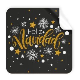 Etiquetas Regalo Adh. Rollo 250 Uds. Cuadradas 40X40 Navidad Feliz Navidad Negro Precio: 13.50000025. SKU: B17V6MJKKY