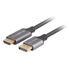 LANBERG CA-DPHD-20CU-0018-BK Adaptador Cable Vídeo DisplayPort a HDMI 1.8 m Estándar Negro y Plata Precio: 22.49999961. SKU: B1EVT2LNSN