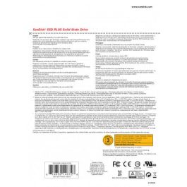 SanDisk SDSSDA-240G-G26 Disco SSD Plus 240GB SATA III Interno para PC, hasta 530 MB/s Lectura / 440 MB/s Escritura