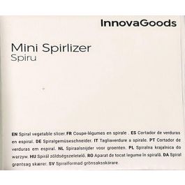 Cortador de Verduras en Espiral Spiru InnovaGoods Cortador de Verduras en Espiral Spiru InnovaGoods