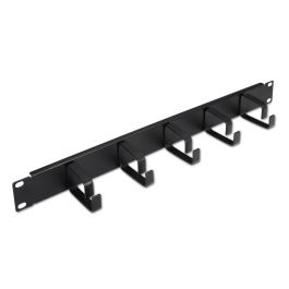 AISENS - Organizador de Cables Metalico con 5 anillos, 19 1U, Negro Precio: 4.99000007. SKU: B1EYV3XXA2