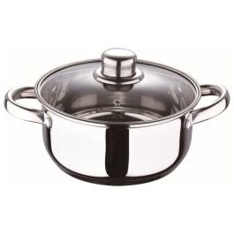 San Ignacio Batería de cocina Cassel SG-8171, 5 piezas acero inoxidable: cazo Ø16 cm, cacerola con tapa Ø18 cm, cacerola con tapa Ø20 cm