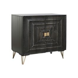 Aparador Home ESPRIT Negro Dorado Metal Madera de mango 81 x 45 x 75 cm Precio: 495.49999972. SKU: B13QRD8AHD