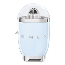 Smeg CJF11PBEU Exprimidor de Cítricos, Color Azul Pastel, 70W, Cono Acero Inoxidable, Función Anti-Goteo, 1 Velocidad