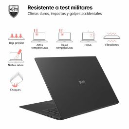 LG 17ZD90S Portátil Gram Intel Core Ultra 7 155H 16GB RAM 512GB SSD 16" WQXGA Ultraligero 23h Batería FreeDOS Negro