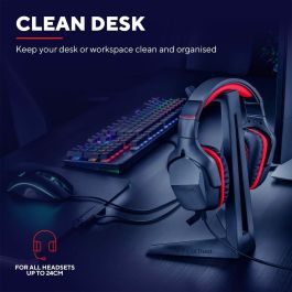 Soporte para Auriculares Gaming Trust GXT 260 Cendor Negro