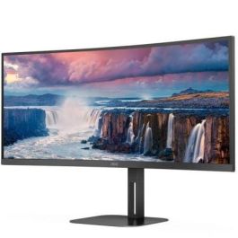 Monitor Profesional Ultraparonámico Curvo AOC CU34V5C/BK 34"/ WQHD/ Multimedia/ Negro Monitor Profesional Ultraparonámico Curvo AOC CU34V5C/BK 34"/ WQHD/ Multimedia/ Negro