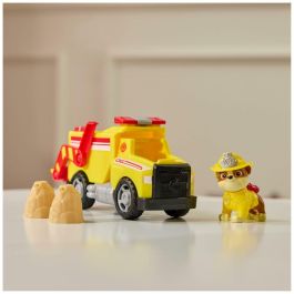 Spinmaster SPI6072662 Figura de Rubben Vehículo de Bomberos y Rescate con 2 Proyectiles - Patrulla Canina - A partir de 3 años