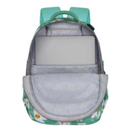 Karactermania Mochila OMP! Run. Plus FAN Blooming 44x34x21 cm, Gran Capacidad, 3 Compartimentos, Puerto USB, Ripstop, Turquesa