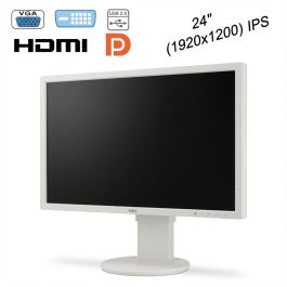 TFT NEC MULTISYNC EA243WM, 24.1", WUXGA, D-SUB: 1, DP: 1x, DVI: 1x, HDMI: 1x, mit Standfuß, Grad A4 Precio: 89.9635. SKU: B15WKWFC9Q