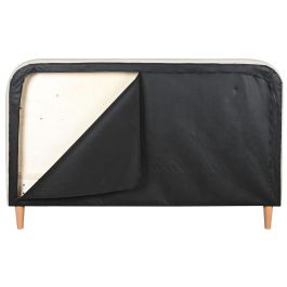 DKD Home Decor Cama Urban de Poliéster y Madera Beige 219x104x170 cm para Colchón 150x200 - Desmontable