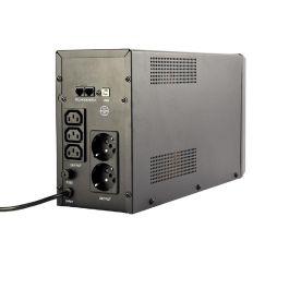 Gembird EG-UPS-035 UPS Sistema de Alimentación Ininterrumpida Línea Interactiva 2 kVA 1200W 5 Salidas AC Torre Negro Gembird EG-UPS-035 UPS Sistema de Alimentación Ininterrumpida Línea Interactiva 2 kVA 1200W 5 Salidas AC Torre Negro