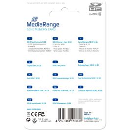 MediaRange Tarjeta de Memoria SDHC 16GB Clase 10