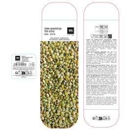 Inde Tarro Boro.Ottico T/Acacia Cuadrada 850 ml - Frasco de cristal La Mediterran, 8.2 x 8.2 x 20.7 cm (12 Unidades)