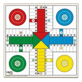 Tablero parchis 4 y oca de madera 40x40 cm sin accesorios