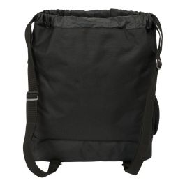 Bolsa Mochila con Cuerdas Kappa Dark Negro 35 x 40 x 1 cm