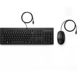 HP 225 Combo Teclado y Ratón Cableado - Distribución Alemana para Productividad HP 225 Combo Teclado y Ratón Cableado - Distribución Alemana para Productividad