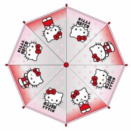 Cerdá Paraguas Manual de Burbuja Poe Hello Kitty de 45 cm Rosa para Niñas, Edad Mínima 3 Años