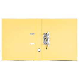 Liderpapel Archivador de Palanca Folio Documenta Forrado PVC, Rado, 52 mm, Amarillo
