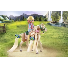 Playmobil Ellie con Caballo y Accesorios para Peinar el Pelo