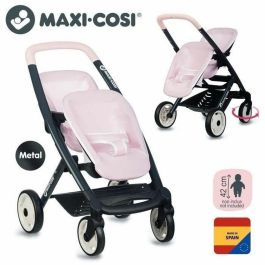 Smoby SMO3032162532218 Cochecito Gemelar Maxi-Cosi Rosa – Juguete para Niñas a partir de 3 años