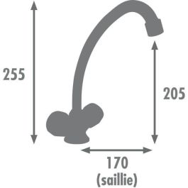Edouard Rousseau AAANI52947 Mezclador de lavabo KONFORT Cromo