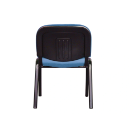 Q-connect Silla Confidente Apilable Tapizada Sin Ruedas 910mm Alto 460mm Largo 440mm Profundidad Azul