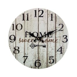 Reloj de Pared Alexandra House Living Blanco Madera 34 x 34 x 4 cm Precio: 10.95000027. SKU: B1FA3D32WH