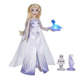 Disney Muñeca Elsa Momentos Mágicos Frozen 2 Habla y Luces +20 Frases Sonidos con Bruni y Accesorios +3 años