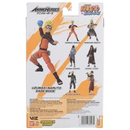 Bandai Figura Anime Heroes Naruto Uzumaki Sage Mode 17cm 16+ puntos de articulación
