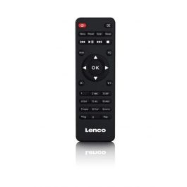 Lenco MC-250 Minicadena de Música Doméstica Negra 24W con Radio DAB+/FM, Bluetooth 5.0 y USB, Pantalla TFT