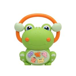 KioKids Juguete Musical Rana Verde con Luces, Sonidos Animales y Melodías, Educativo y Agarre Fácil para Bebés +12m
