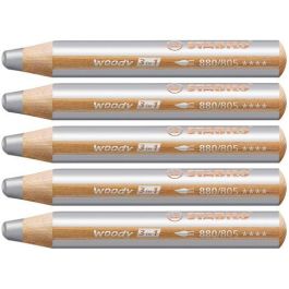 Stabilo Woody 3 en 1 Lápices de Colores Plata Estuche 5 Ud Precio: 6.59000001. SKU: B1H2LNCHDE