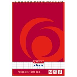 Herlitz Cuaderno de espiral A5, 50 hojas, con cuadrícula Precio: 12.50000059. SKU: B1CELD3X7B