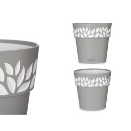 Stefanplast Maceta Plastico 20 cm Cloe Gris con Reserva de Agua (Set de 12) Precio: 31.89000012. SKU: S3610120