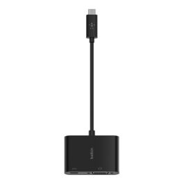 Adaptador Belkin Usb-C A Vga Con Adaptador De Carga Negro