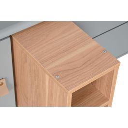 DKD Home Decor Mueble TV Urban Gris MDF y PU 140 x 55 x 40 cm