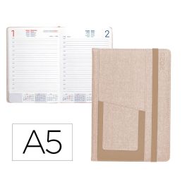 Agenda Encuadernada Liderpapel Saria A5 2025 Dia Pagina Color Gris Papel 70 gr Precio: 5.50000055. SKU: B17J7MFVN5