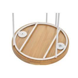 DKD Home Decor Café Shabby Folk Cook with Love Multicolor Dolomita Bambú Metal Set de 4 Piezas 10.5 x 25 x 13.5 cm