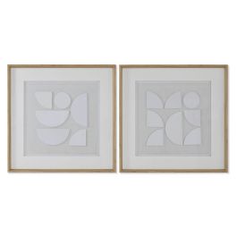 Cuadro Home ESPRIT Blanco Natural Moderno 60 x 4 x 60 cm (2 Unidades) Precio: 77.59000007. SKU: B18324TCFN